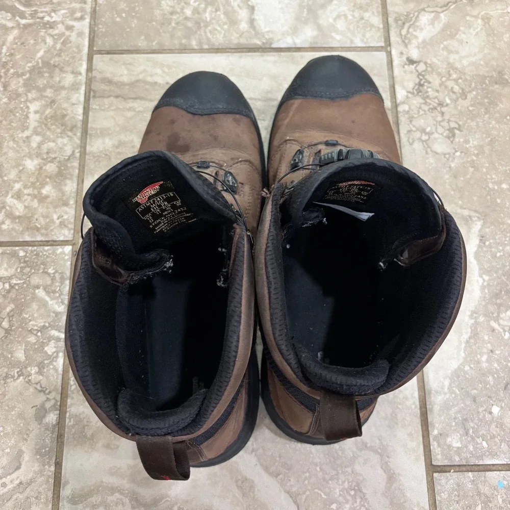 Red Wing 2452 X-Treme Lite BOA Safety Toe Work Boots Brown Mens 12 E2 Wide